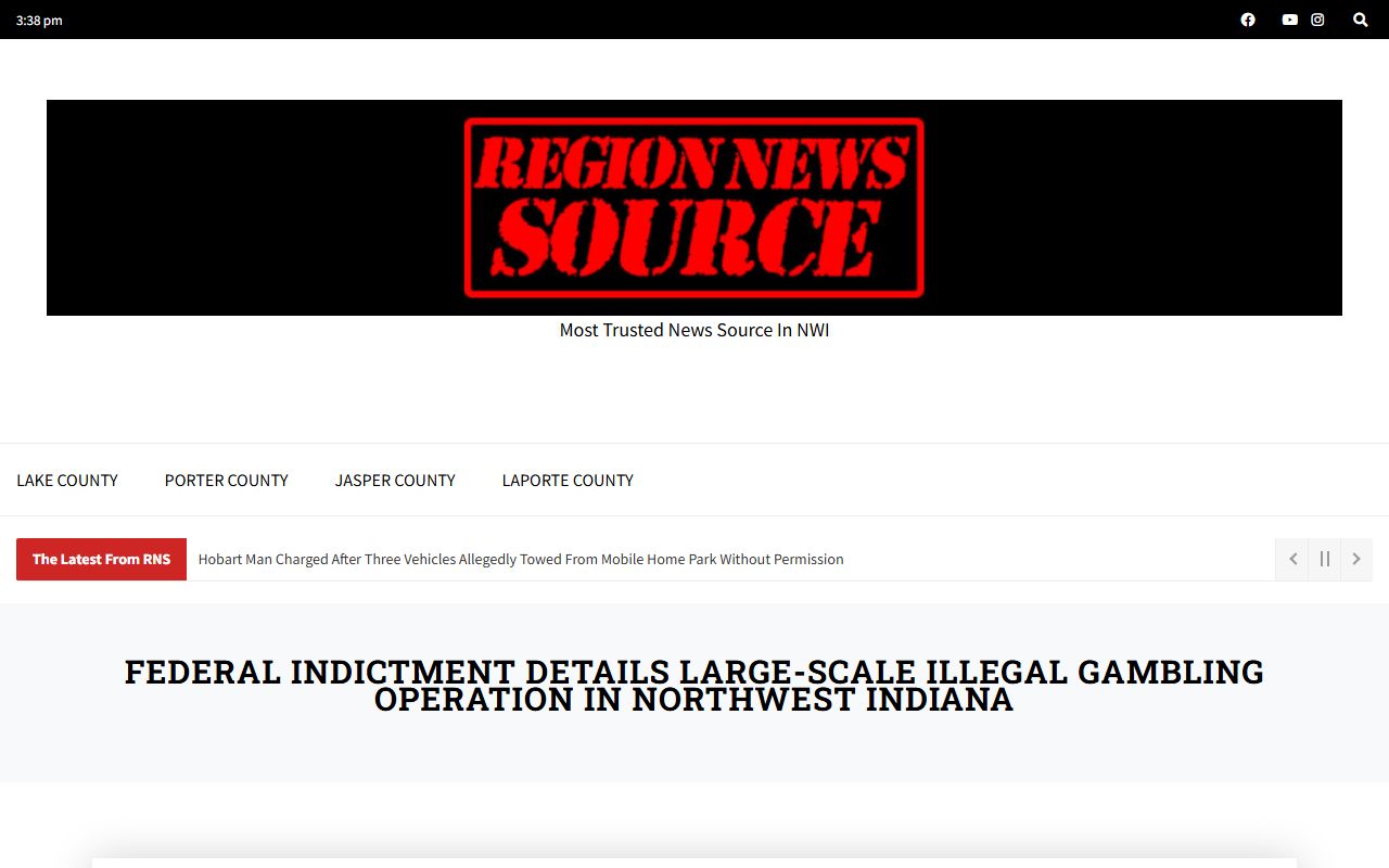 Lake County criminal court records federal indictment context source