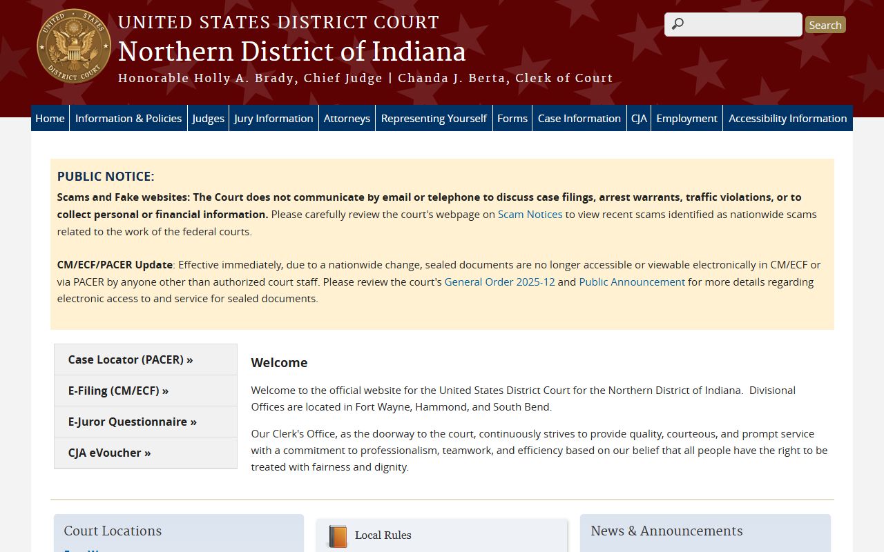 Lake County Circuit and Superior Courts federal court records distinction