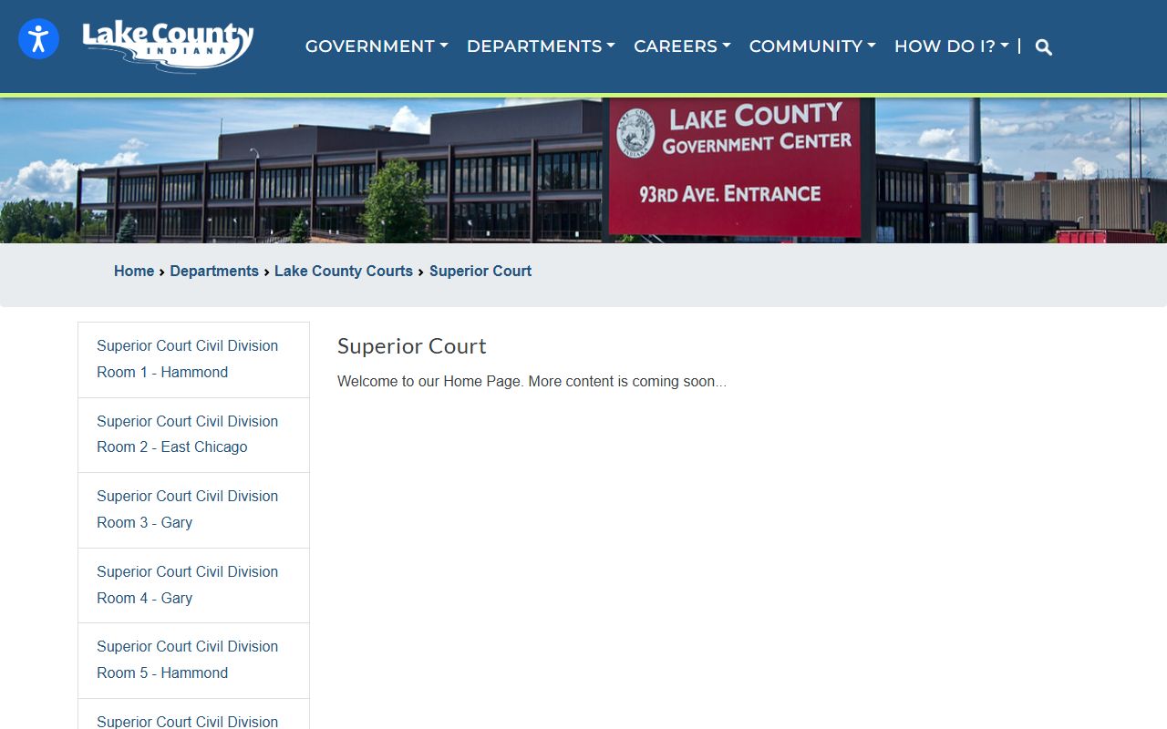 Lake County court records Lake Superior Court and sheriff context